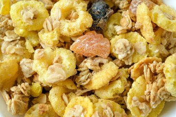 Close up of granola