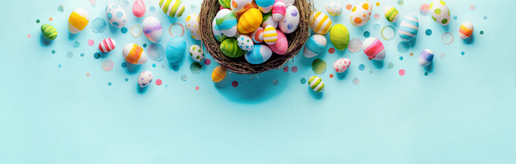 Watercolor easter eggs