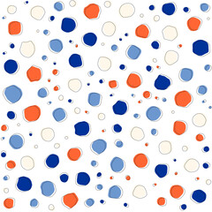 Organic shapes pattern, Design for fabric prints, tile pattern, wallpaper