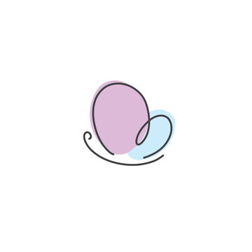 recommend clip art: Letter B or M butterfly logo design