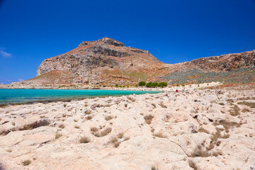 The island Gramvousa and the bay Balos