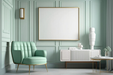 White and Green Room, Midcentury