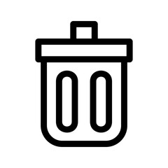 garbage icon or logo isolated sign symbol vector illustration - high quality black style vector icons
