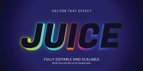 3D Text word on blue background