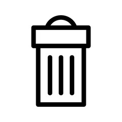 garbage icon or logo isolated sign symbol vector illustration - high quality black style vector icons

