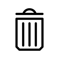 garbage icon or logo isolated sign symbol vector illustration - high quality black style vector icons
