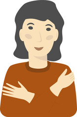 Person portrait #EmbraceEquity Give equity a huge embrace. International Women's Day 2023 Embrace equity. Equal opportunities are no longer enough