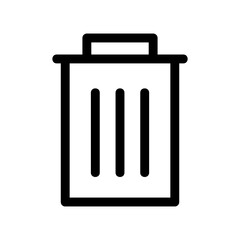 garbage icon or logo isolated sign symbol vector illustration - high quality black style vector icons
