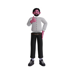 3d Business. icon isolated on white background. 3d rendering illustration