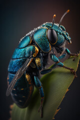 Colorful Insect. Generative AI