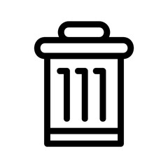 garbage icon or logo isolated sign symbol vector illustration - high quality black style vector icons
