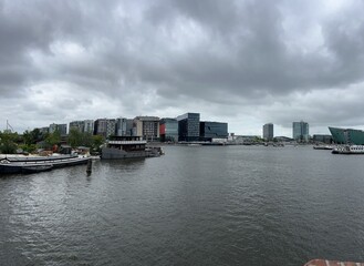 Panorama At The Port Of Amsterdam