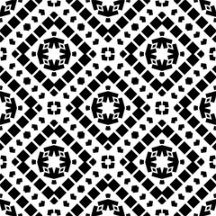 Seamless repeating pattern.Black and 
white pattern  for decor, textile ,fabric,wallpapers and backgrounds.