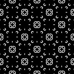 Seamless repeating pattern.Black and 
white pattern  for decor, textile ,fabric,wallpapers and backgrounds.