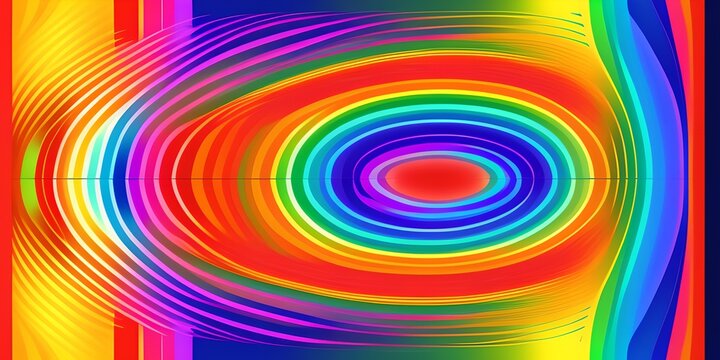 Abstract Rainbow Background, Generative AI Illustration