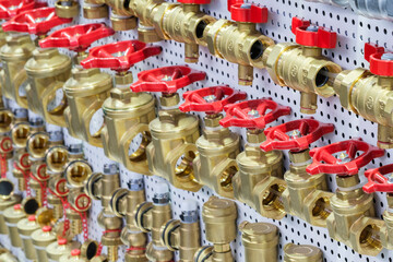 Plumbing fixtures and piping parts, brass connector water valve for pipe, Brass water valve, Brass water valve