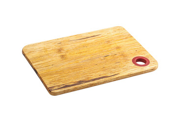 Wooden board for kitchen isolated