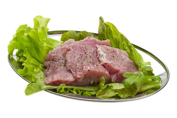 Raw pork meat