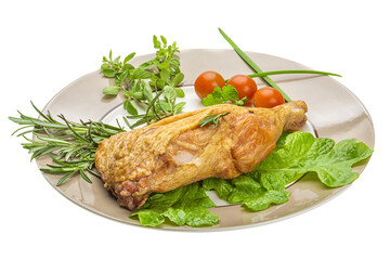 Smoked chicken leg