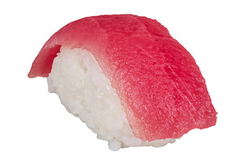 closeup of a tuna sushi