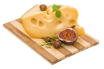 Maasdam cheese with fig