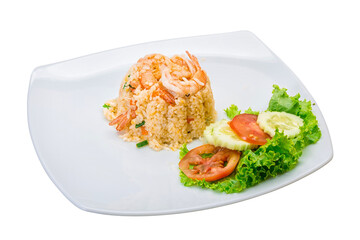 Fried rice with shrimps