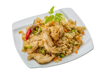 Fried rice with chicken