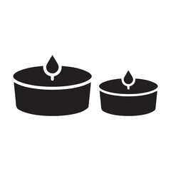 Aroma candle, candle, fire icon