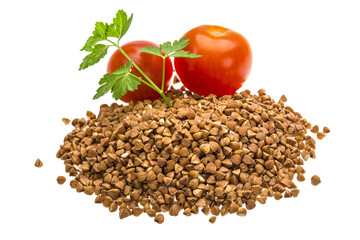 Heap of buckwheat