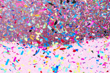 Fototapeta na wymiar Colorful Confetti background Illustration. Ai generated.