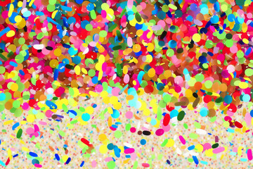 Colorful Confetti background Illustration. Ai generated.