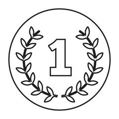 Obraz premium Award, champion, gold icon