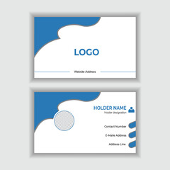 Set of modern business card print templates. Personal visiting card with company logo. Vector illustration. Stationery design Minimal and Corporate look Education, and suitable for all