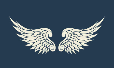 Vector angel wings design 