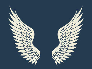 Vector angel wings design 