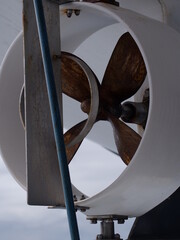propeller on a rescue boat