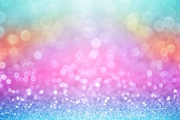Rainbow pink color birthday glitter unicorn princess party pony background little girl invite or mermaid kid pattern fun sparkle texture © Stephanie Zieber