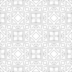 
 Monochrome ornamental texture with smooth linear shapes, zigzag lines, lace pattern.Abstract geometric black and white pattern for web page, textures, card, poster, fabric, textile.