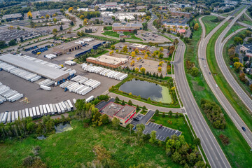 Aerial View of the Minneapolis Suburb of Arden Hills, Minnesota
