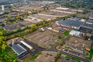 Aerial View of the Minneapolis Suburb of Arden Hills, Minnesota