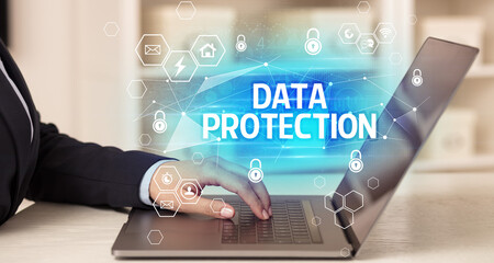 internet security and data protection concept