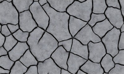 Obraz premium Distressed overlay texture of cracked concrete, stone or asphalt. grunge background. abstract halftone vector illustration. AI Generative