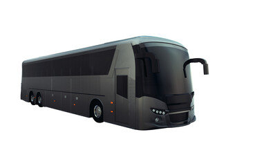Black speed bus to transport  people for trips or transfers
