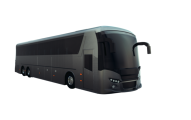 Black speed bus to transport  people for trips or transfers