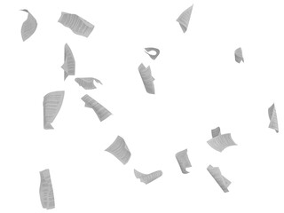 Flying sheets of papers. bureaucracy and overworked concept. 3d rendering © alphaspirit