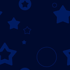 blue pattern with circles and stars
