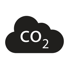 Carbon monoxide, co2, earth day icon