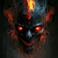 Fototapeta premium Smoke demon