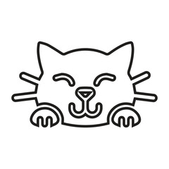 Cat, cute, face icon