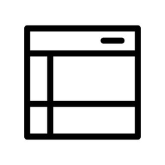 layout icon or logo isolated sign symbol vector illustration - high quality black style vector icons
